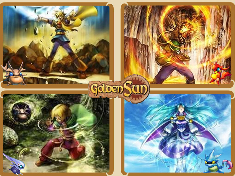 Golden Sun game art collage