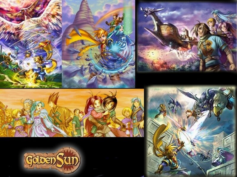 Golden Sun game art collage