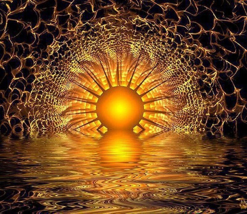 Golden Sun in Tunnel