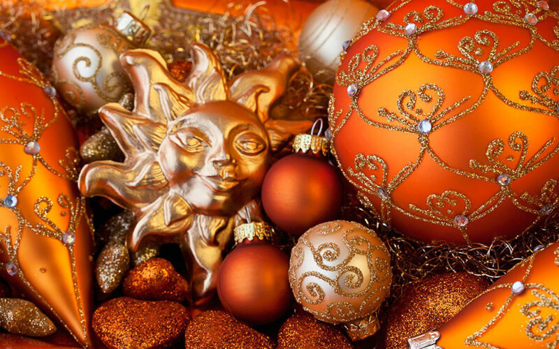 Golden Sun Ornament