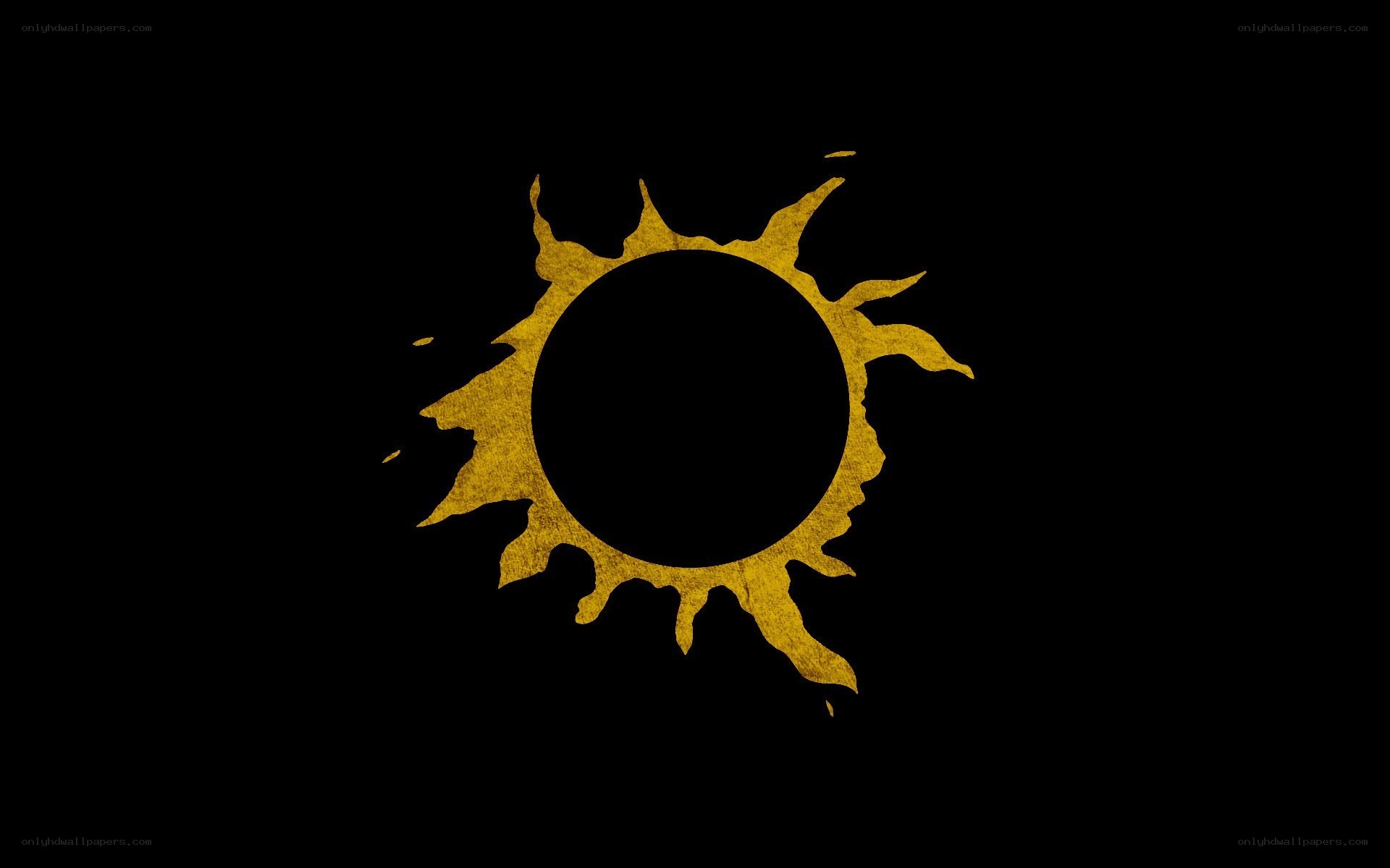 Golden sun symbol