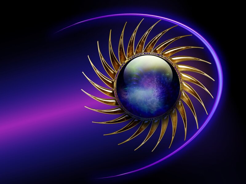 golden sun with cosmic core