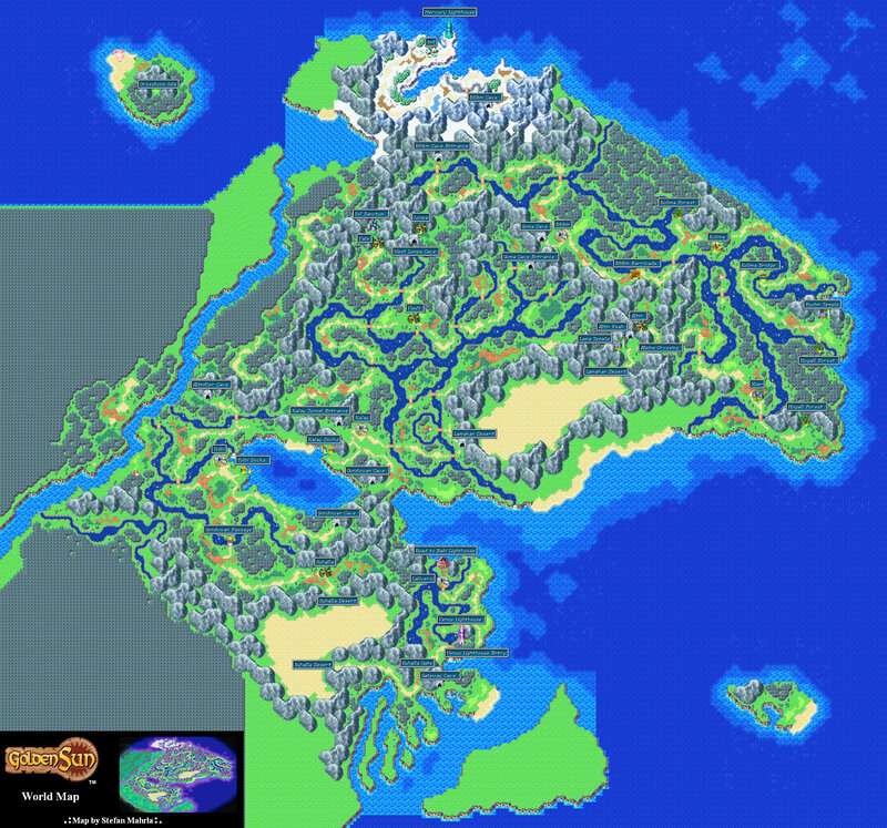 Golden Sun world map