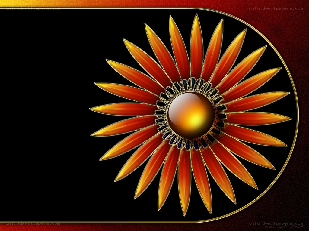 Golden sunflower design