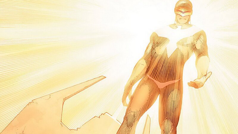 Golden Superhero Figure