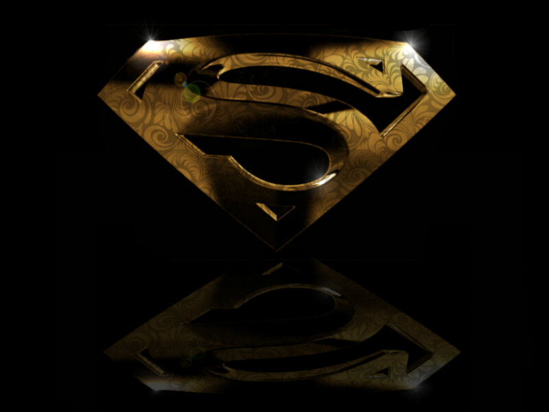 Golden Superman Logo