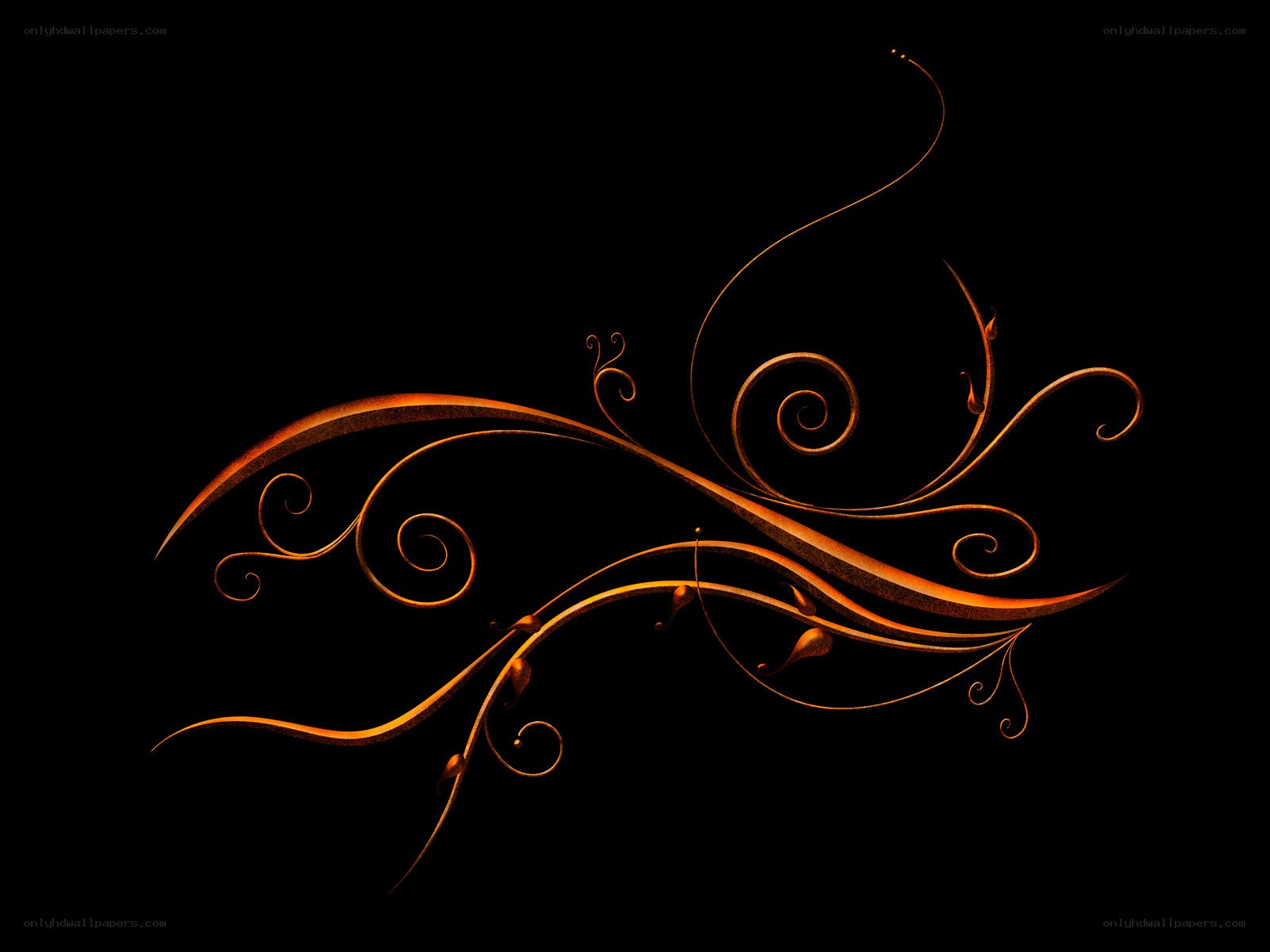 golden swirl design