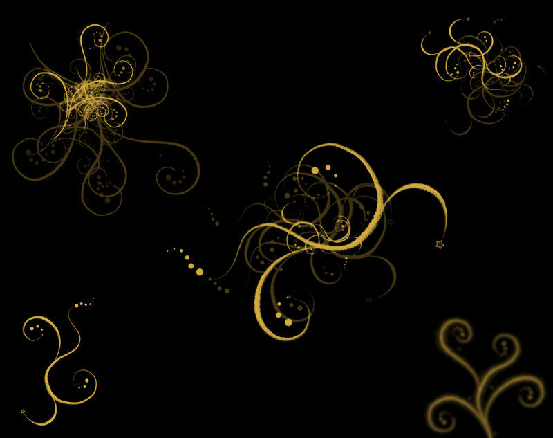 Golden Swirl Patterns