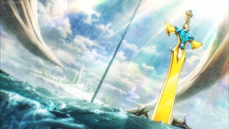 Golden Sword in Water