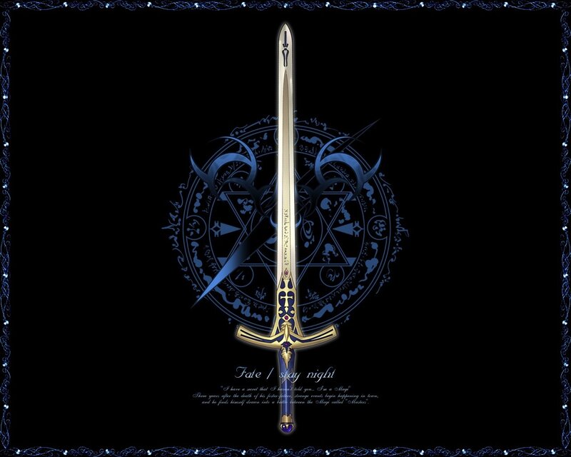 Golden Sword with Magic Circle