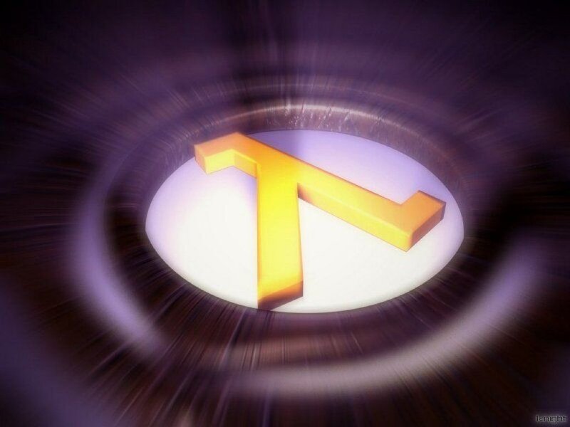 Golden symbol in a tunnel