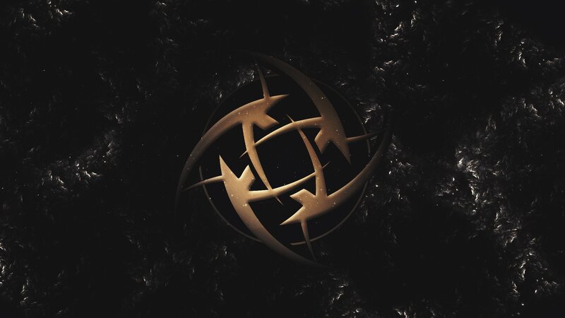 Golden Symbol on Black