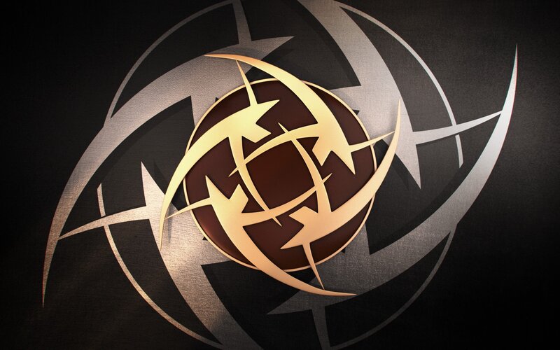 Golden Symbol on Dark Background — Black