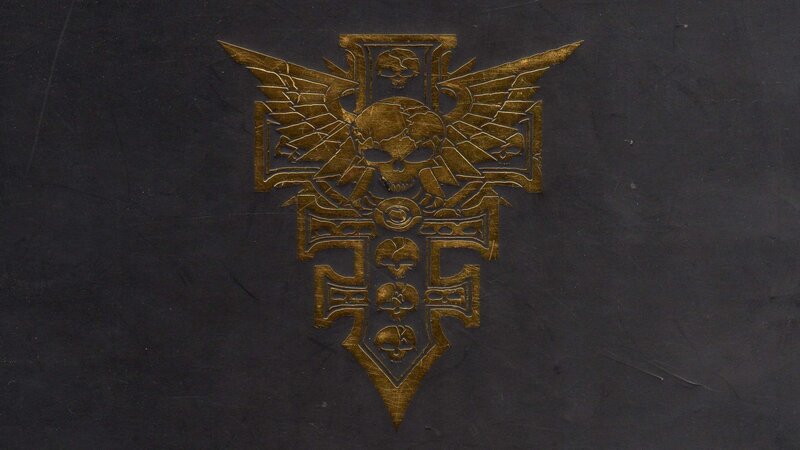 Golden Symbol on Dark Surface