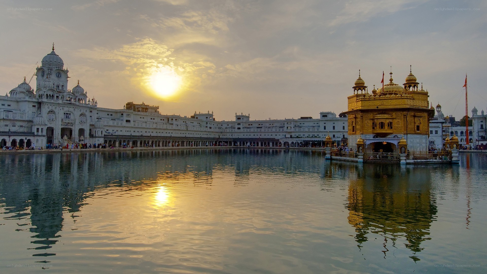 Golden Temple at sunset