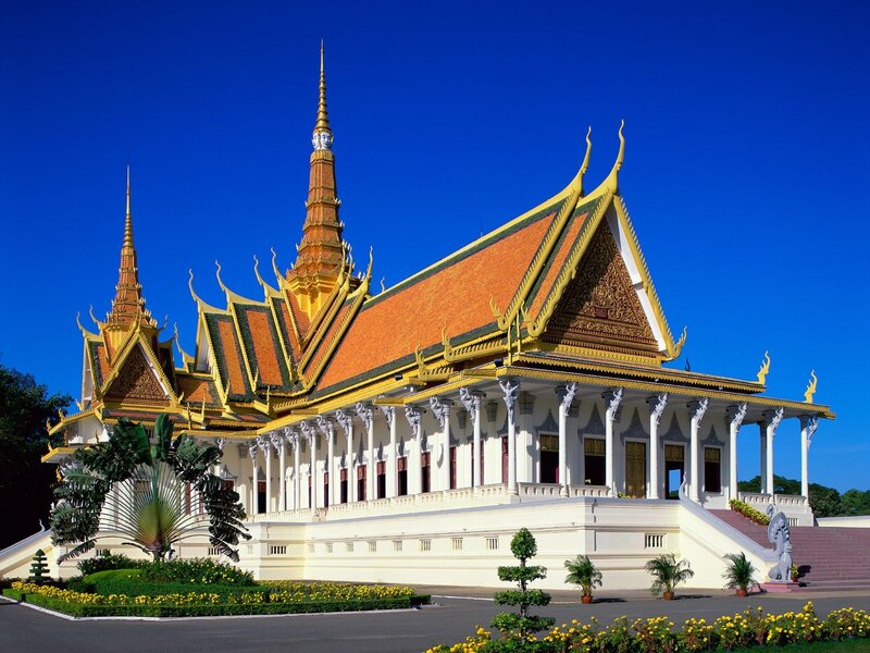 Golden Temple Building — Blue, Serene, Afternoon