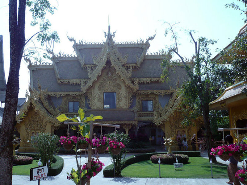 Golden Temple Building — Gold, Serene, Afternoon