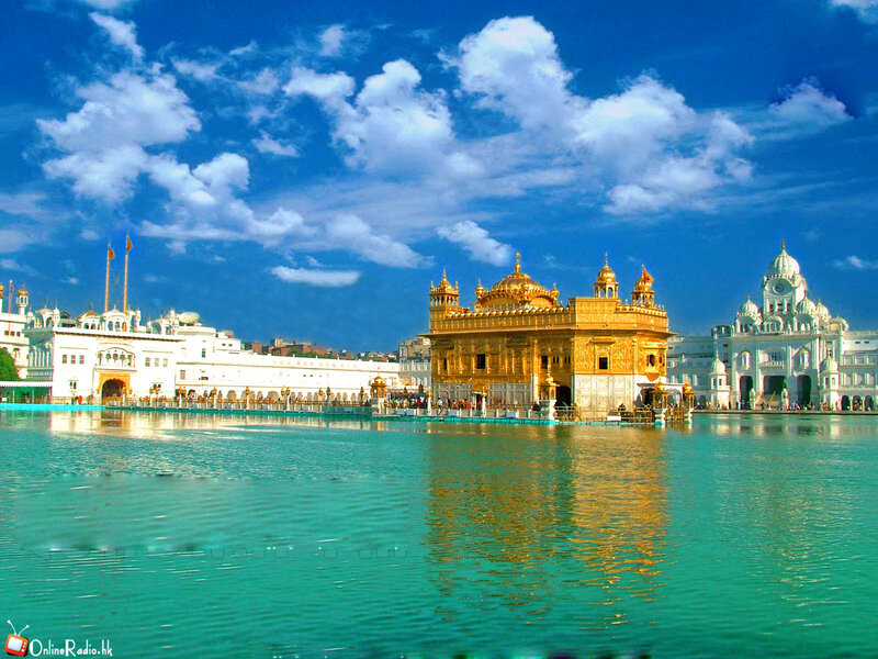 Golden Temple Complex — Blue, Serene, Afternoon