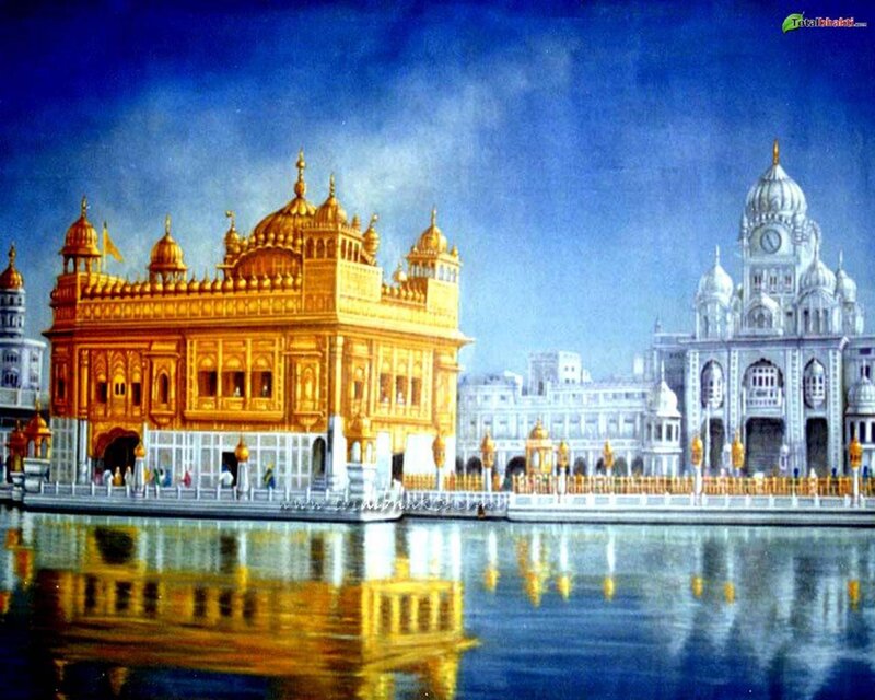 Golden Temple Complex — Gold, Serene, Afternoon