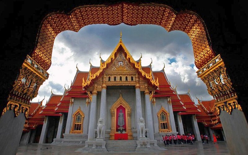 Golden Temple Structure — Gold