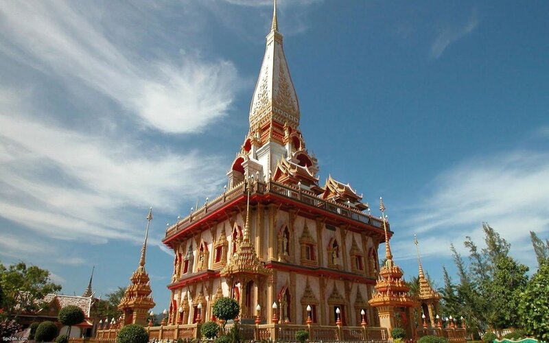 golden temple under blue sky