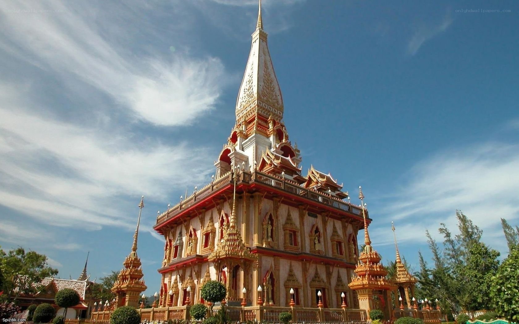 golden temple under blue sky