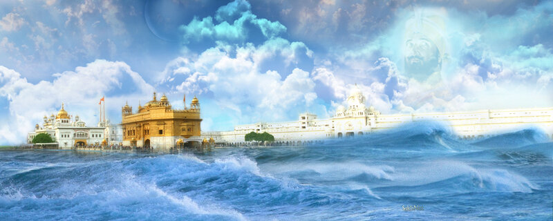 Golden Temple with spiritual vision