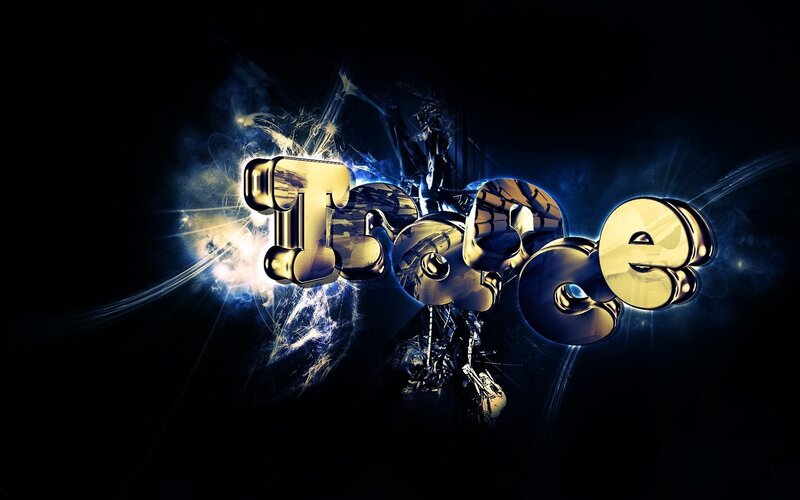 Golden Text Logo