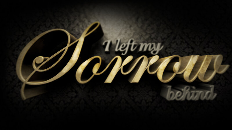 Golden Text on Dark Background — Black