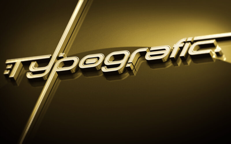 Golden Text on Dark Surface — Gold