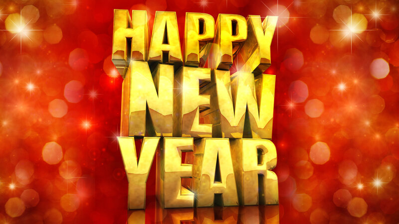Golden Text on Red Background — Festive, 3d Render