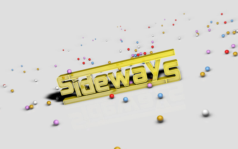 Golden Text Sideways