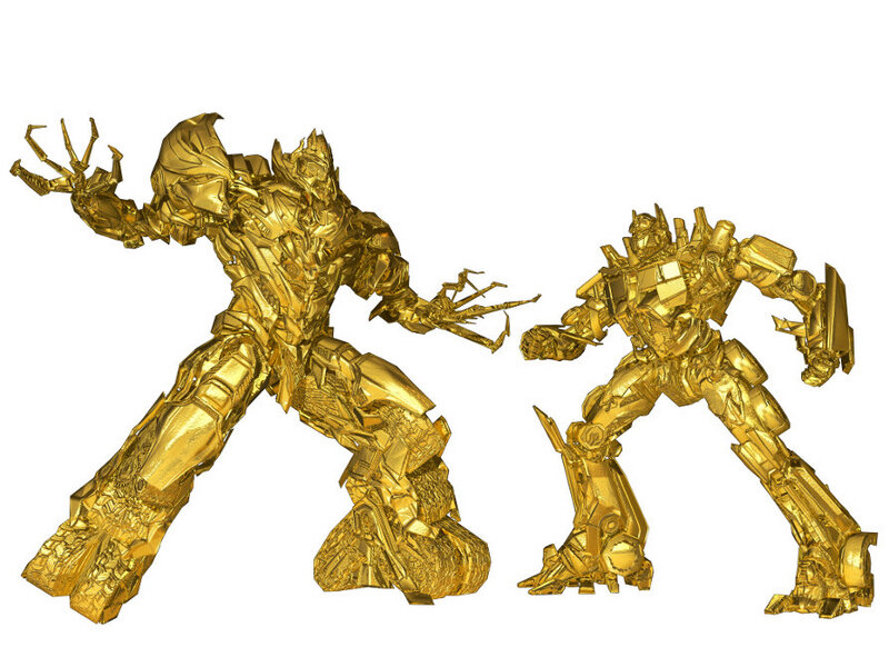 Golden Transformers in combat