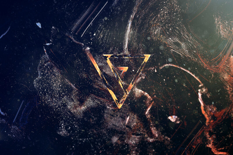Golden Triangle Symbol — Black