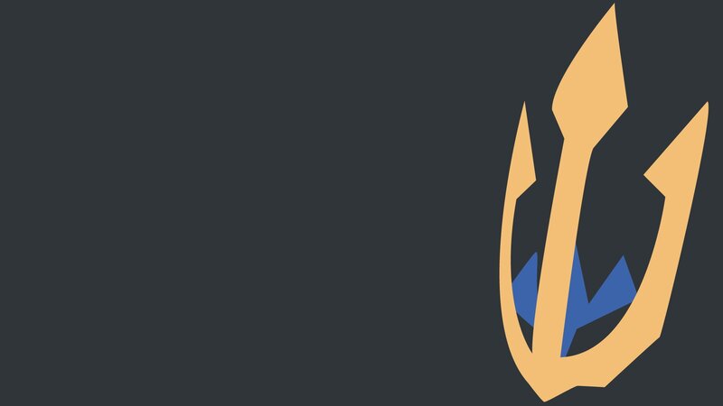 Golden Trident Symbol — Gold