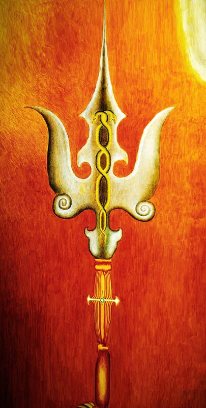 Golden Trident Weapon