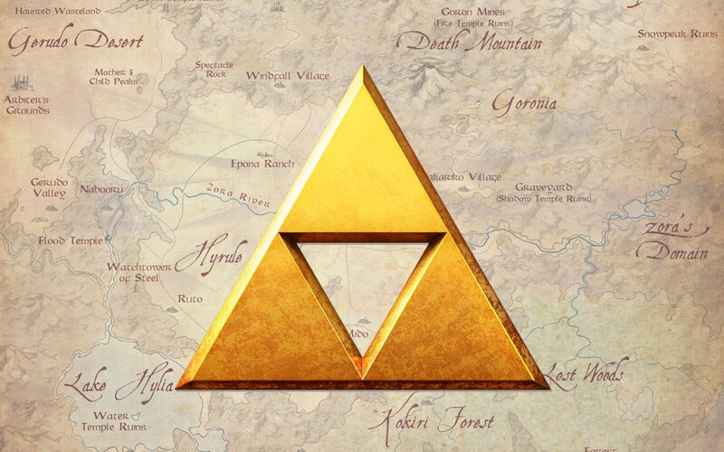 Golden Triforce Symbol — Gold, Ancient