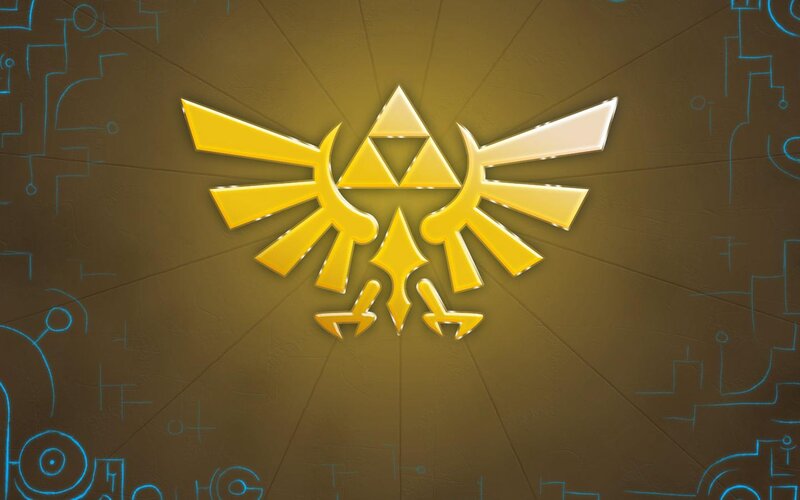 Golden Triforce Symbol — Gold, Mystical, Digital Art