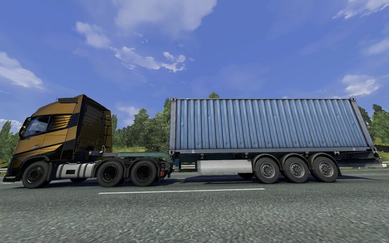 Golden Truck with Container