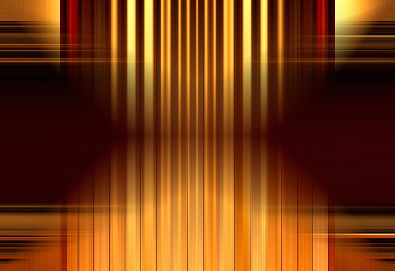 golden vertical light streaks