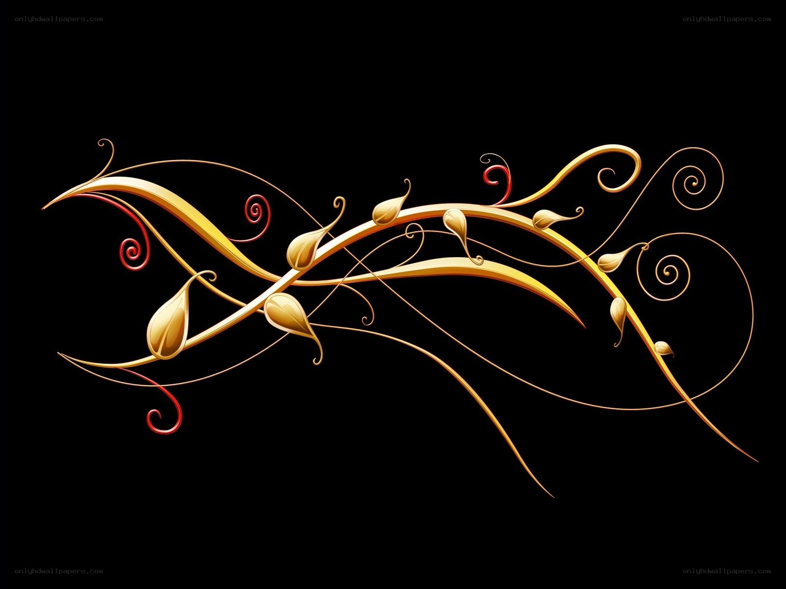 golden vine design