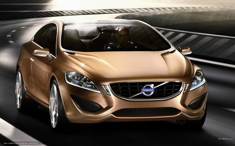 Golden Volvo Concept Car