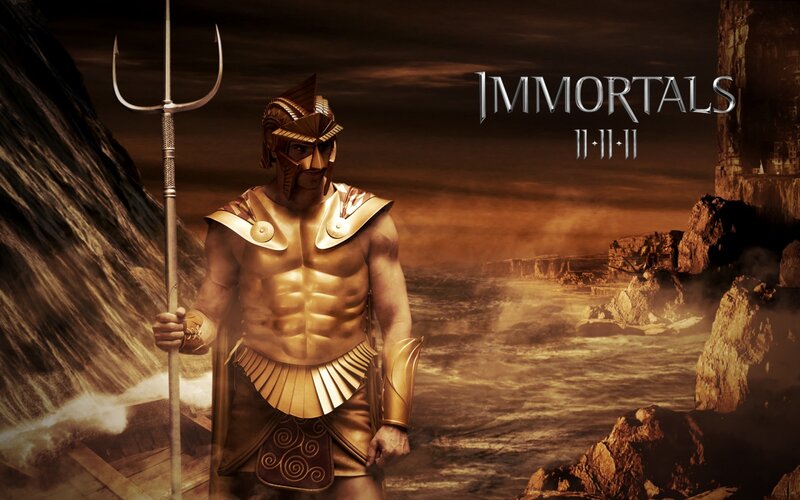 Golden Warrior with Trident