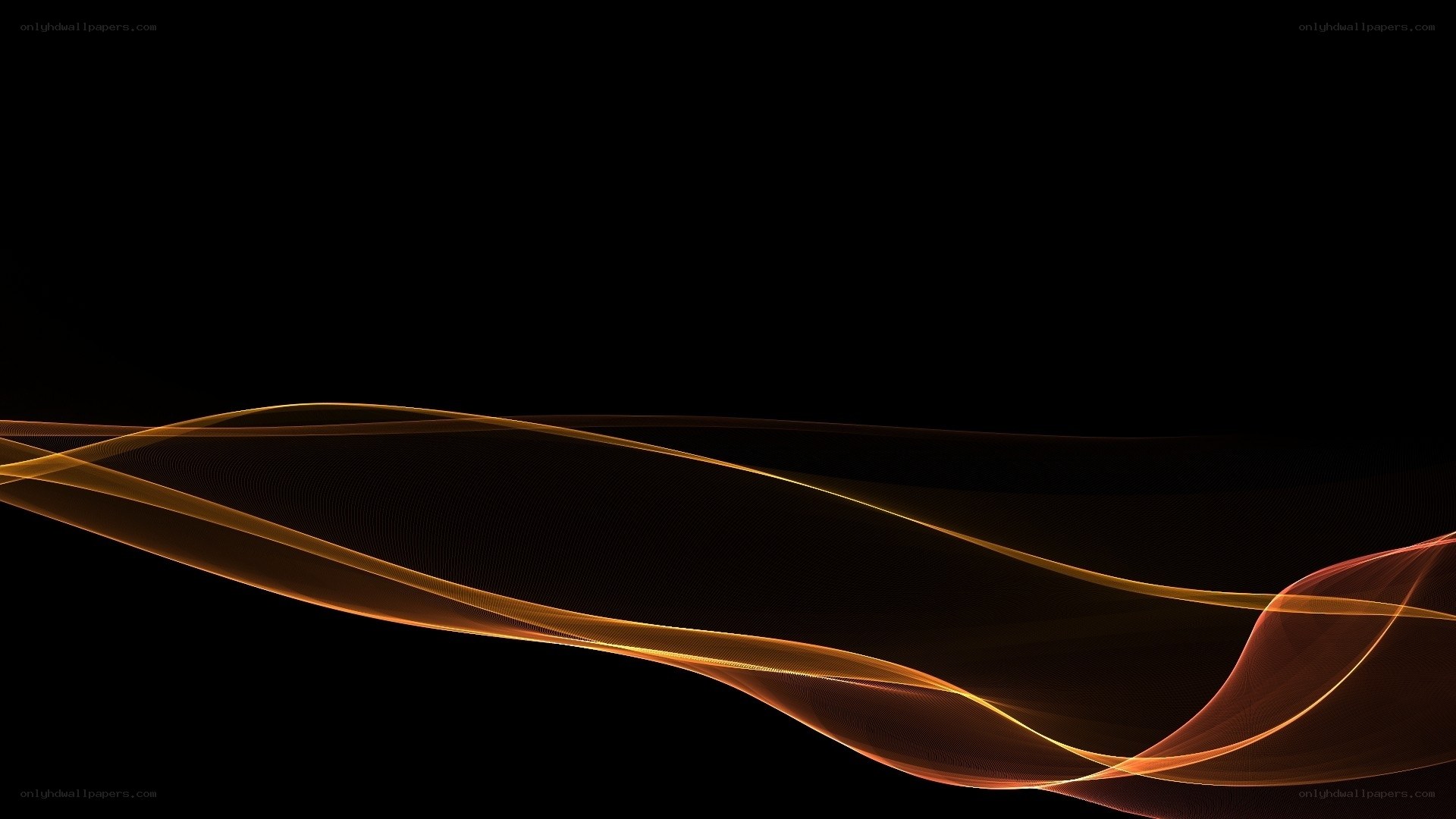 golden wave on black