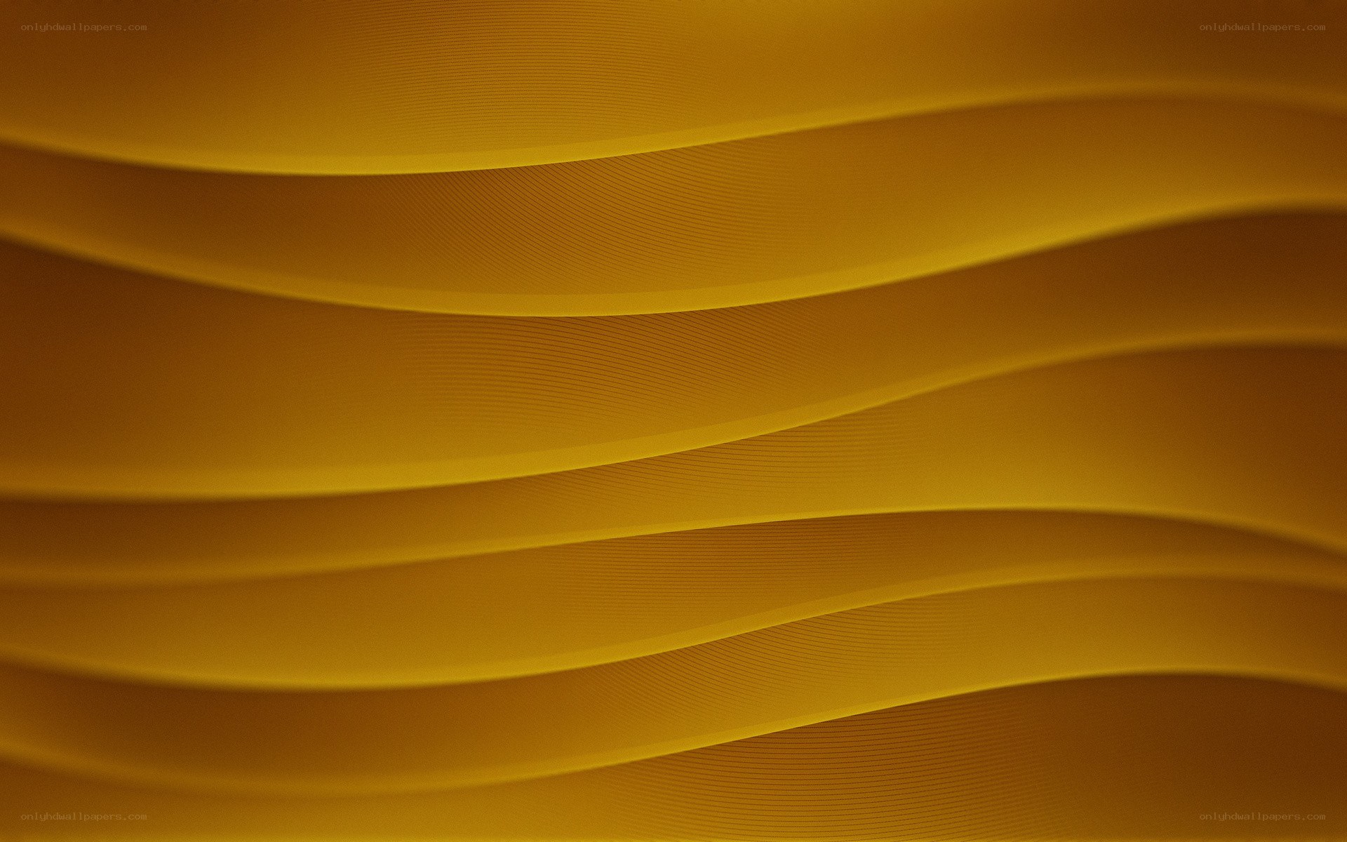 Golden wavy abstract pattern