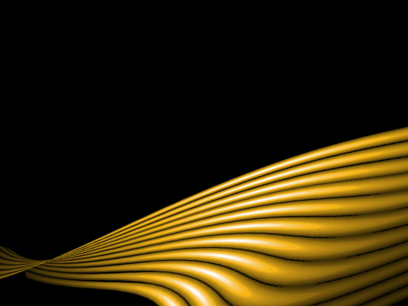 golden wavy lines on black