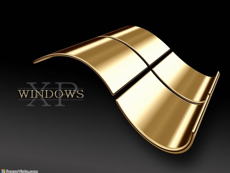 Golden Windows Logo — Dramatic