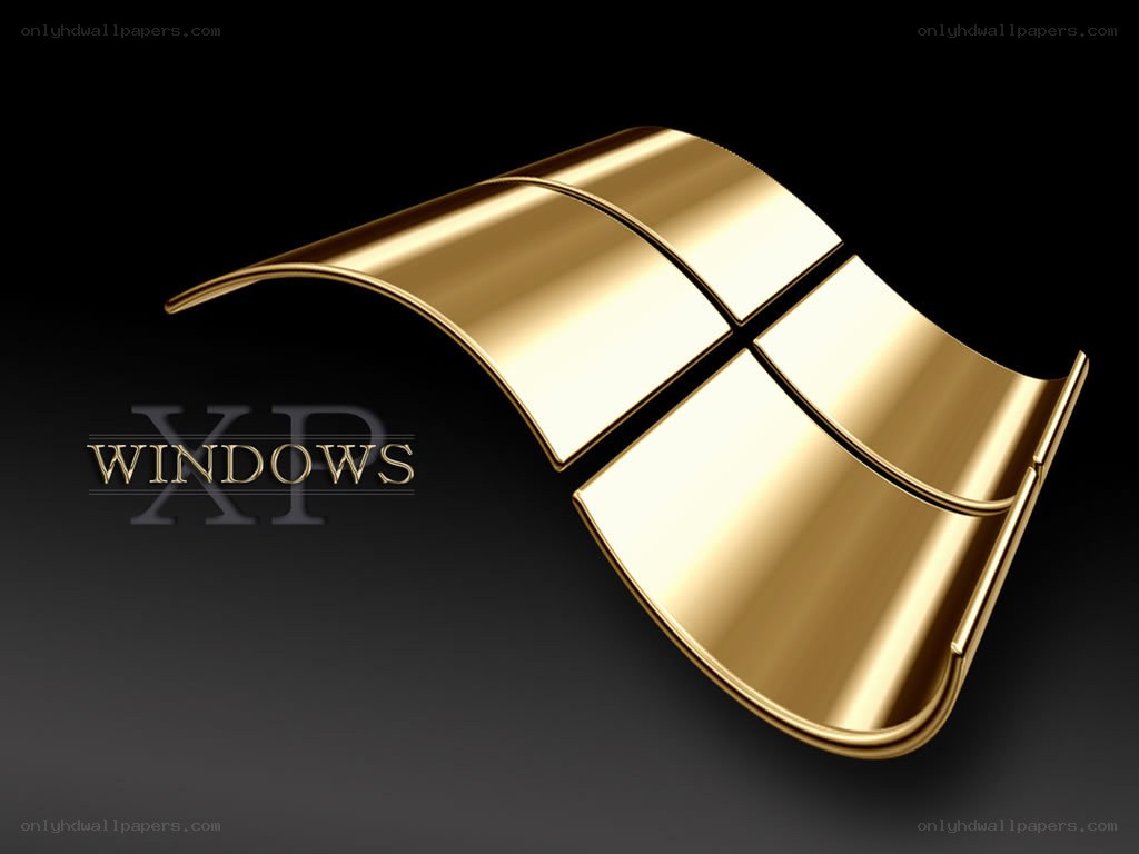 Golden Windows XP logo