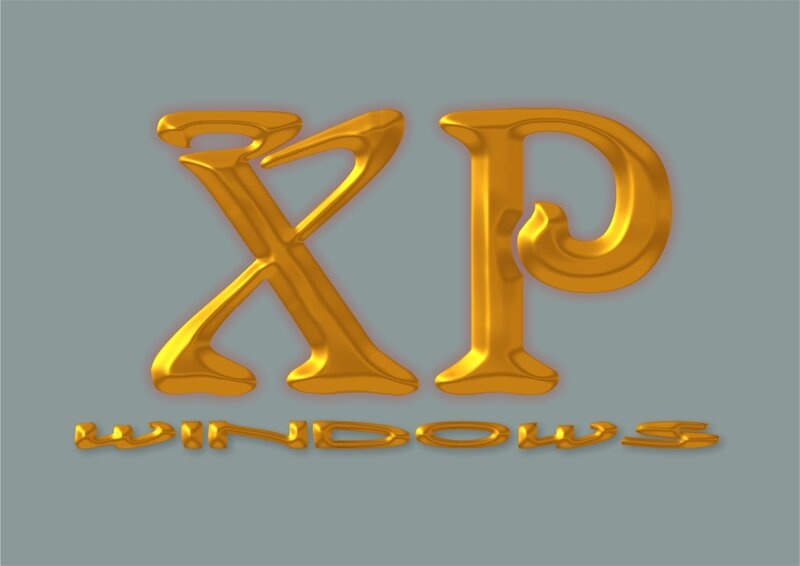 Golden Windows Xp Logo — Gold