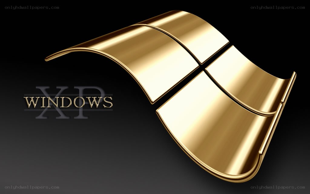Golden Windows XP logo